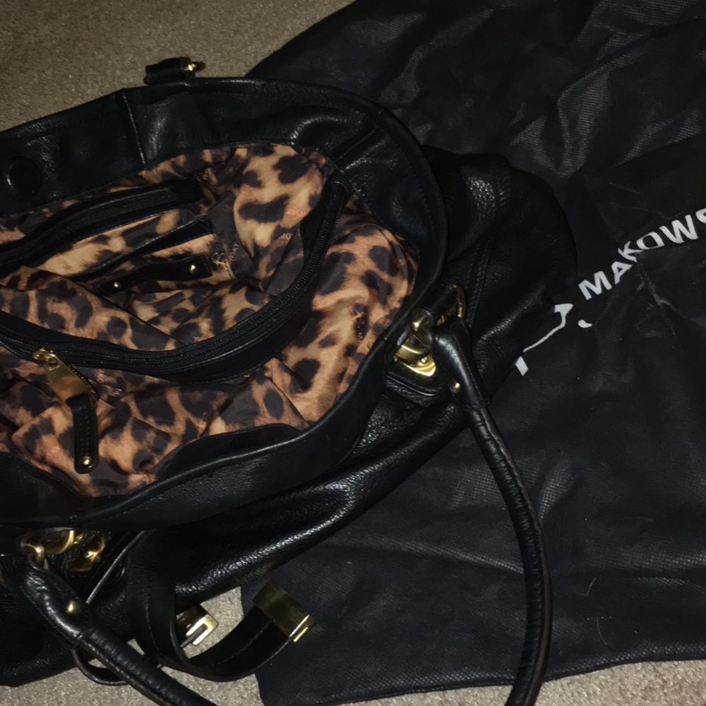 B. Makowsky Black Shopper Bag View 4